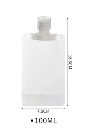 River World 100 Ml' Lik Şampuan Ve Krem Kabı 3 Adet Yeniden Kullanılabilir