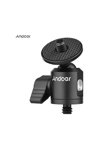 Reedark Mini Balbaşlı Adaptör Kamera Tripod Alüminyum Alaşımlı 1/4 İnç Vida Bağlantısı İle 1/4 İnç Vida Konnektörü