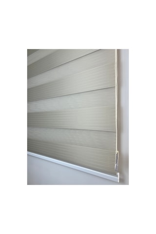 Binbirperde Kum Beji Pileli Zebra Stor Perde Ev/ofis Perdesi Aluminyum Sistem