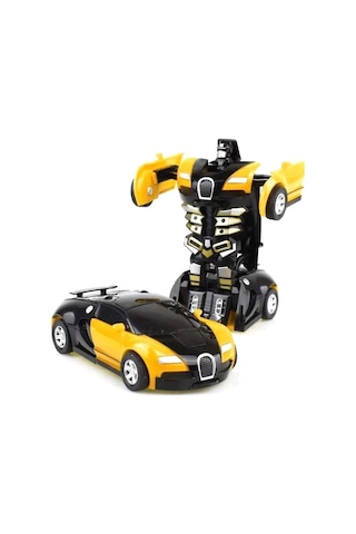 Transformer Robot Çek Bırak Kendinden Robota Dönüşen 1:32 Bugatti Oyuncak Araba Karışık