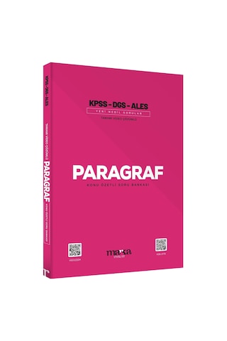 KPSS DGS ALES Paragraf Konu Özetli Yeni Nesil Tamamı Video Çözümlü Soru Bankası- Marka Yayınları