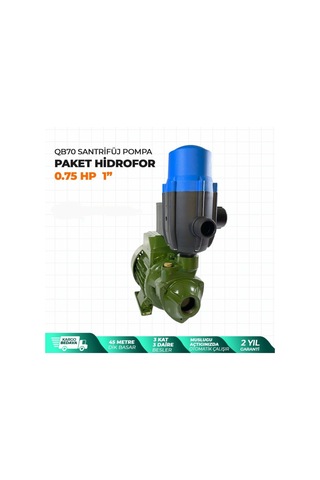 Staxx Power Qb70 Santrifüj Otomatik Pompa Paket Hidrofor 0.75 Hp