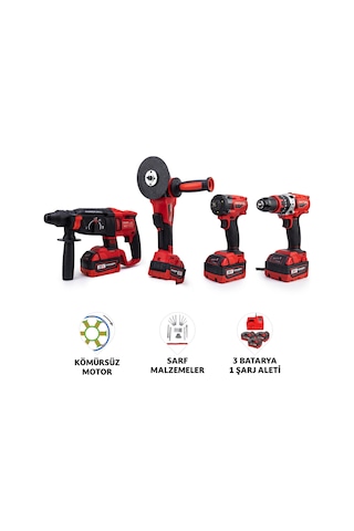 Dawreek MW350R 13 MM Mandren+ Somun Sıkma + Spiral + Hilti Dörtlü Set