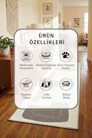 Yıkanabilir Yolluk 116 Bej