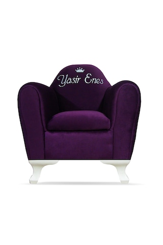 İsimli Kişiye Özel Çocuk Koltuğu 1-6 Yaş - Mor