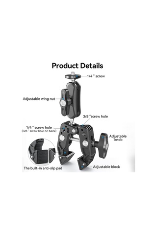Telesın Sc-001 Çok Fonksiyonlu Kelepçe Bisiklet Gidon Siyah