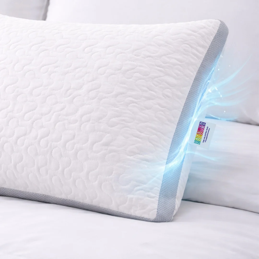 Çantalı 2 Adet Daycool Serisi Klimalı Yastık - 800 Gram - Mikro Kapitone 2 Adet Yastık Mikrofiber Antialerjik Klimalı Konfor Yastığı Terletmeyen Beyaz