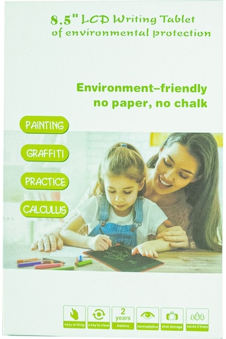 Çocuk Yazı Tahtası Dijital Ekran Kalemli 20 15 Cm Siyah