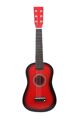 Suntek Mini Akustik Ahşap Gitar Kırmızı 23 Inç