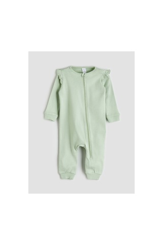 Alıta Cıty Farkıyla Lcw Baby Ekru Oval Yaka Çiçekli Kız Bebek Tulum 2'li - 940159377