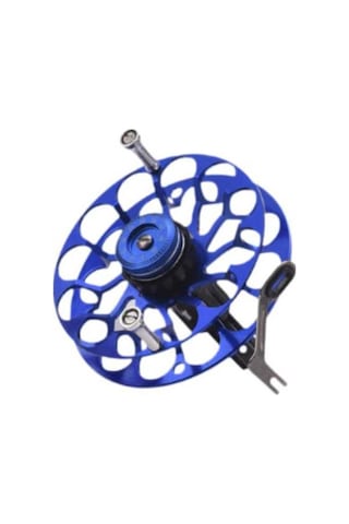 Pazly Buz Balık Avı Makarası Takımı - Güçlü Dişli Mavi Model