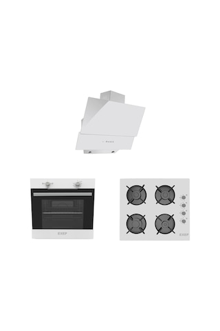 Exep Smart EF-200 - EO-320 - ED-402 Beyaz Ankastre Set