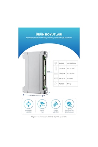 Jk Smart Bms Akıllı Batarya Yönetim Sistemi 4 8s 450a 2a Aktif Balans Jk-b2a8s30p