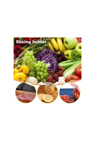 Paslanmaz Çelik Soğan Tutucu Kaymaz Saplı Soğan Patates Domates Limon Dilimleme Dilimleyici Kesici Mutfak Sebze Doğrayıcı Alet Turuncu