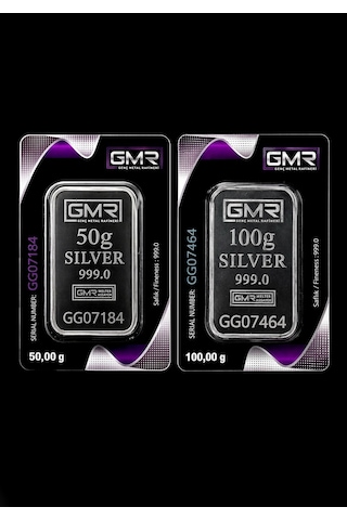 GMR 150 Gram Külçe Gümüş GMR 150 Gram Külçe Gümüş