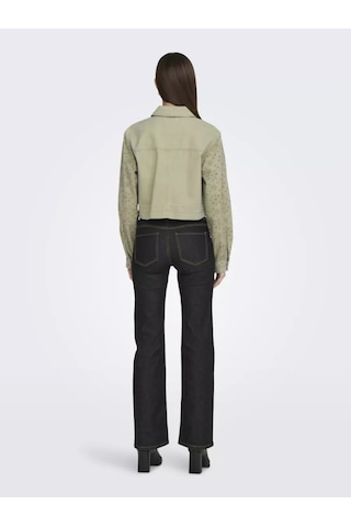Only Onlelsa Short Crochet Jacket Kadın Ceket 15338055 Yeşil