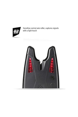 Artfulabode Uyarıları Sarı Led Göstergesi Elektronik Dürtme Balık Balık Balık Avı Alarmı Abs Qy Sarı