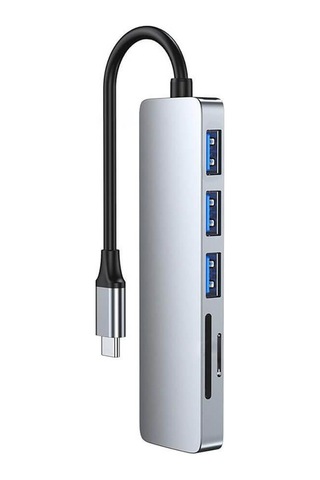 Usb Type C To 4k 30hz Hdmi Kablosu Sd Tf Kart Okuyucu Usb 3 0 Çoklayıcı Hub Çevirici Kablo
