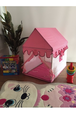 Rüya Puantiyeli Pembe Minderli