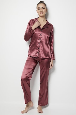 Doremi Miorre Uzun Kol Bayan Pijama Takım Saten
