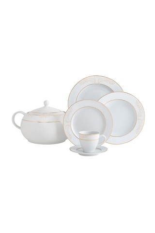 Güral Fodis Güral Porselen Tolstoy 84 Parça Yemek Takımı02 Açık