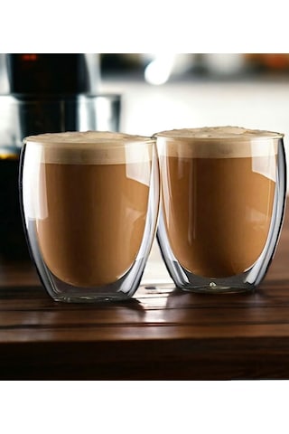 Mis Kitchen 1 Adet Çift Çidarlı 300 Ml Çay Fincanı Kahve Bardak