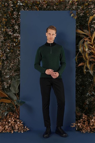 Efor Tr 859 Slim Fit Nefti Klasik Triko Nefti