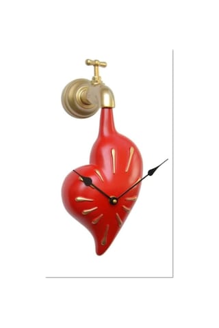 Antartidee Musluktan Damlayan Kalp Duvar Saati / Love Time Clock