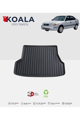 Hyundai Accent Admire 2001-2006 3d Bagaj Havuzu