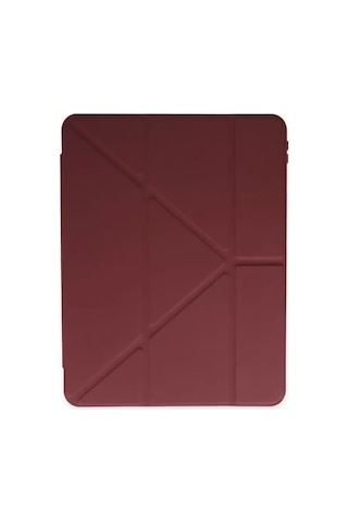 Newface Samsung Galaxy Uyumlu P610 Tab S6 Lite 10.4 Kılıf Kalemlikli Mars Tablet Kılıfı - Mürdüm Arka Kapak