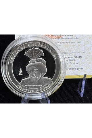 Iv. Mehmed Osmanlı Padişahları Serisi No:19 Gümüş Hatıra Sikkesi Darphane, 925 Ayar, Proof