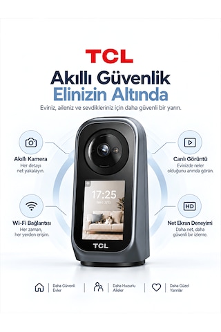 Tcl C3v-u 360 Full Hd Ekranlı Akıllı Güvenlik Kamerası Distribütör