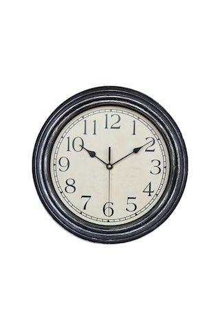 Mufunye Kahve Altın Renkli 12 İnç 30cm Ev Odası Duvar Saati - Klasik Avrupa Stili Ahşap Tasarım, Kolay Kurulum, Dayanıklı Malzeme İle Konforlu Ev İç Dizaynı Çok Renki