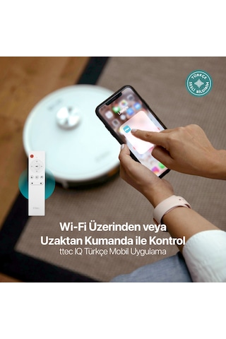 ttec Robi Pro LaserIQ Teknolojili Akıllı Robot Süpürge ve Paspas