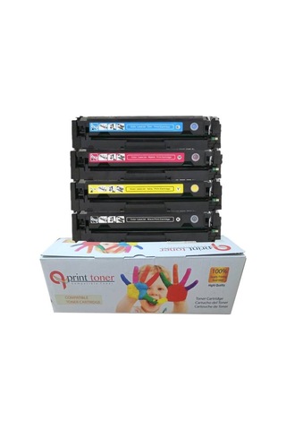 Hp 203x Cf540x Uyumlu Toner Set 4 Renk M254 M280 M281 Lbp621 Lbp623 Lbp640 Crg054h Crg045h 201x