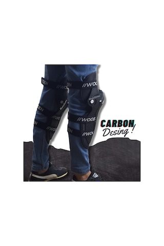 MOTOSİKLET MAFSALLI DİZLİK SETİ KARBON DİZAYN YENİ 2022