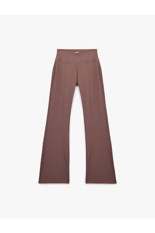 Koton Yüksek Bel Slim Fit İspanyol Paça Spor Tayt Pembe 6sak40135nk Gül
