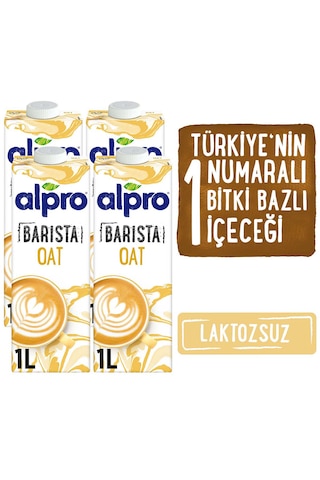 Alpro Barista Profesyonel Yulaf Sütü 4 x 1 L