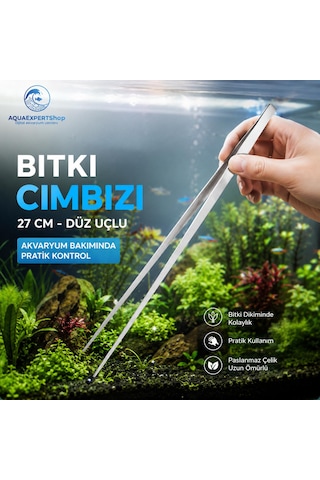 Bitki Cımbızı - 27 Cm - Düz Uçlu Bitki Maşası