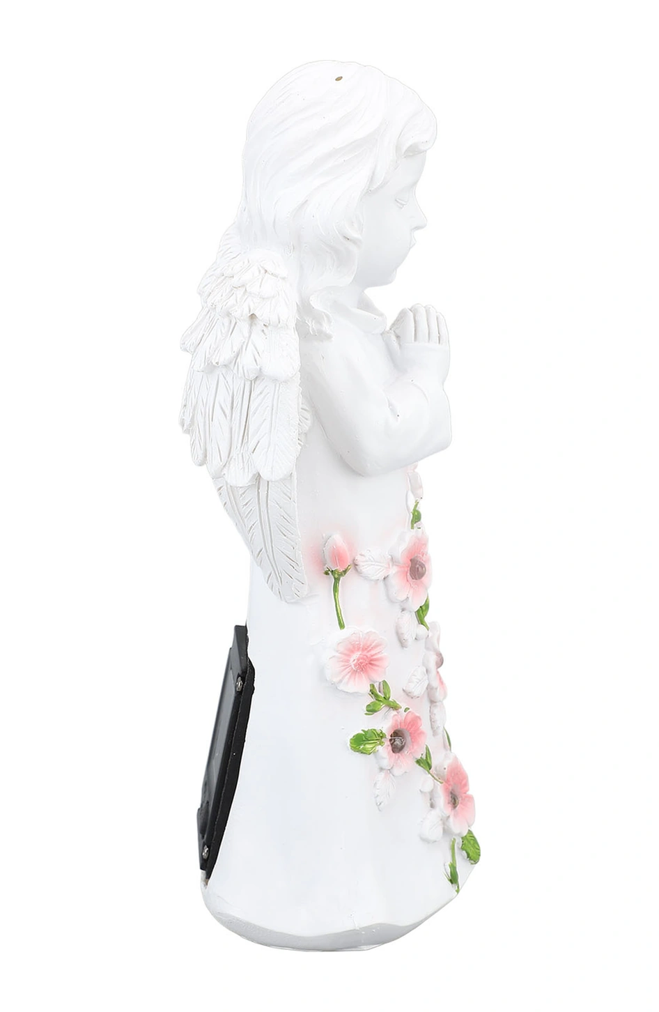 Mufunye Güneş Enerjili Reçine Melek Heykeli, Dış Mekan Bahçe Dekorasyonu, Otomatik Işıklandırma, Su Geçirmez Bahçe Aksesuarı