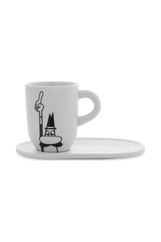 Bialetti Omino Con Piattino Porselen Kupa 340 Ml T099-y0tz101 Bialetti Renkli