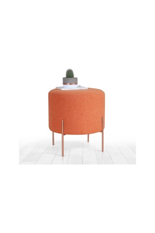 Lorencehome Copper Puf - Turuncu / Lorencehome