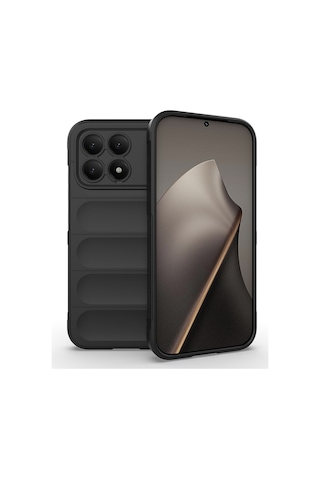 Poco F8 Pro Kılıf Esnek Tpu Oyuklu Arka Yüzey Tasarımlı Mkst Etnik Silikon Kapak - Koyu Yeşil Yeşil