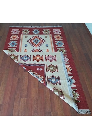 Uşak Kilimi - Çift Taraflı Antik Tarz Eşme Desen Kilim Yolluk