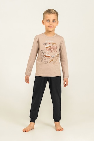 Rolypoly Erkek Çocuk Sarı Guide To Dinos Uzun Kol Pijama Takım Rp3861-c-v2 Rp3861-c-v2