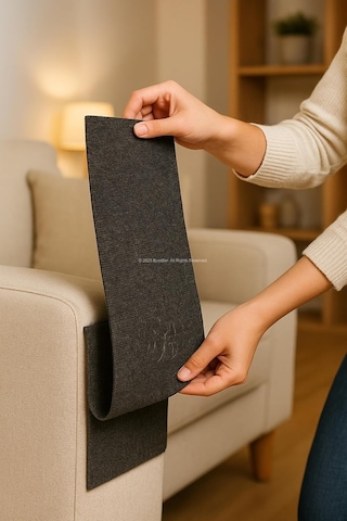 Kendinden Yapışkanlı Antrasit Renk Kedi Tırmalama Matı Koltuk Koruyucu Ped Minder