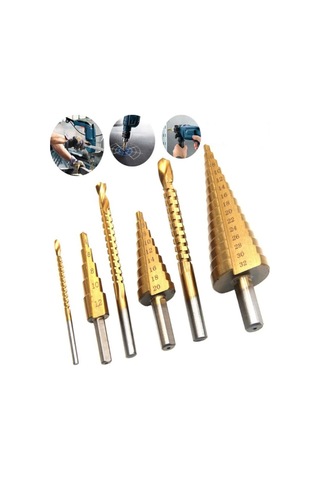 6 Parça Kademeli Matkap Ucu Seti - 9044906980333do Çok Renkli