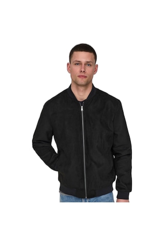 Only & Sons Onslucas Fake Suede Bomber Otw Noos Erkek Siyah Mont - 22027463