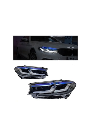 Autogp Bmw G30 Ön Far Lambası Ledli Lci Görünüm Dönüşüm Farı 2017 / 2020