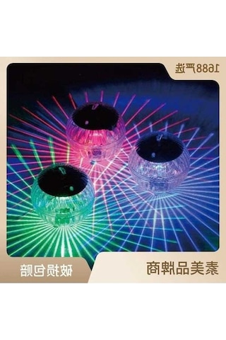 Trendooze Renk Geçişli Solar Havuz Işığı - Su Geçirmez, Yüzen Bahçe Aydınlatması